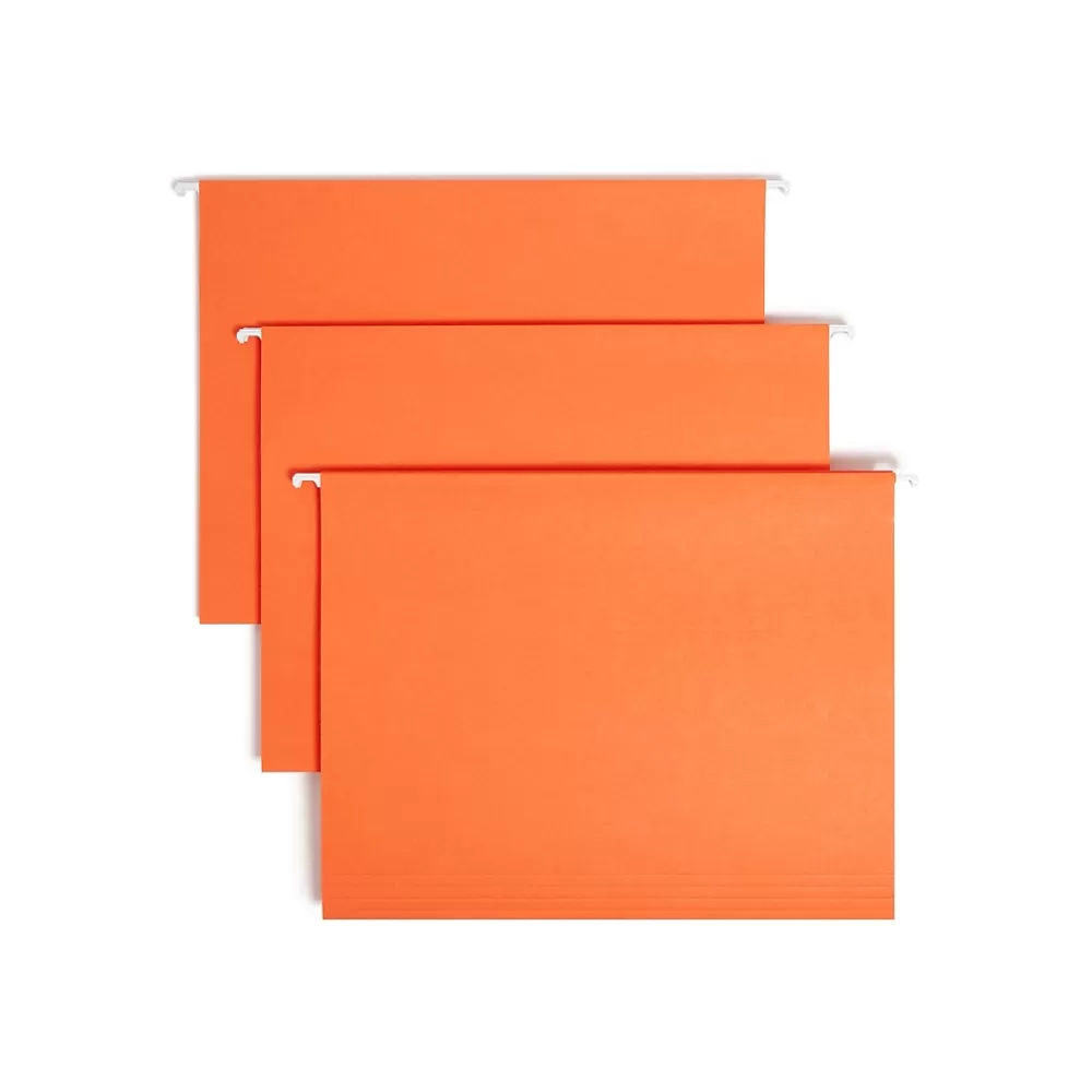 Smead Hanging File Folders<Adjustable Tab Recycled Hanging File Folder, 5-Tab, Letter Size, , 25/Box (64065)