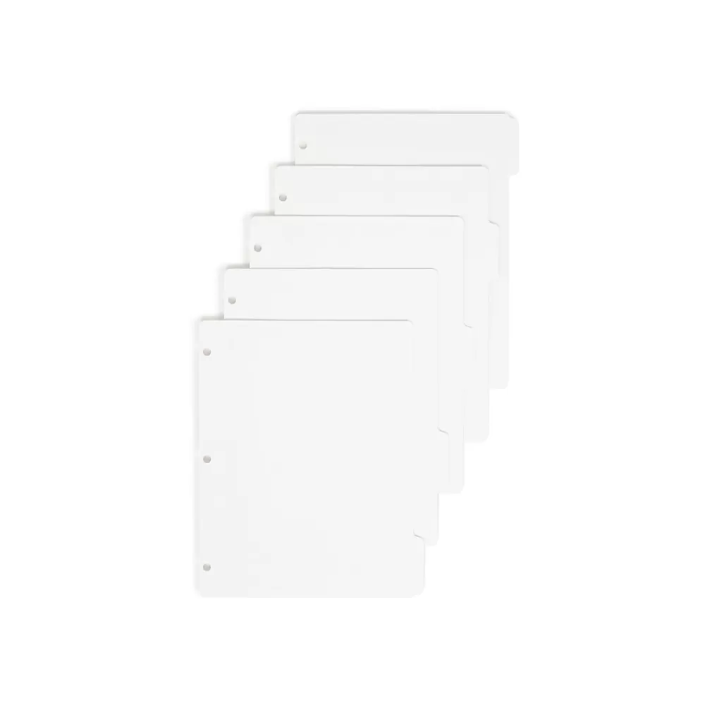 Smead Dividers<Blank Dividers, 5-Tab, White, 20 Sets/Box (89415)