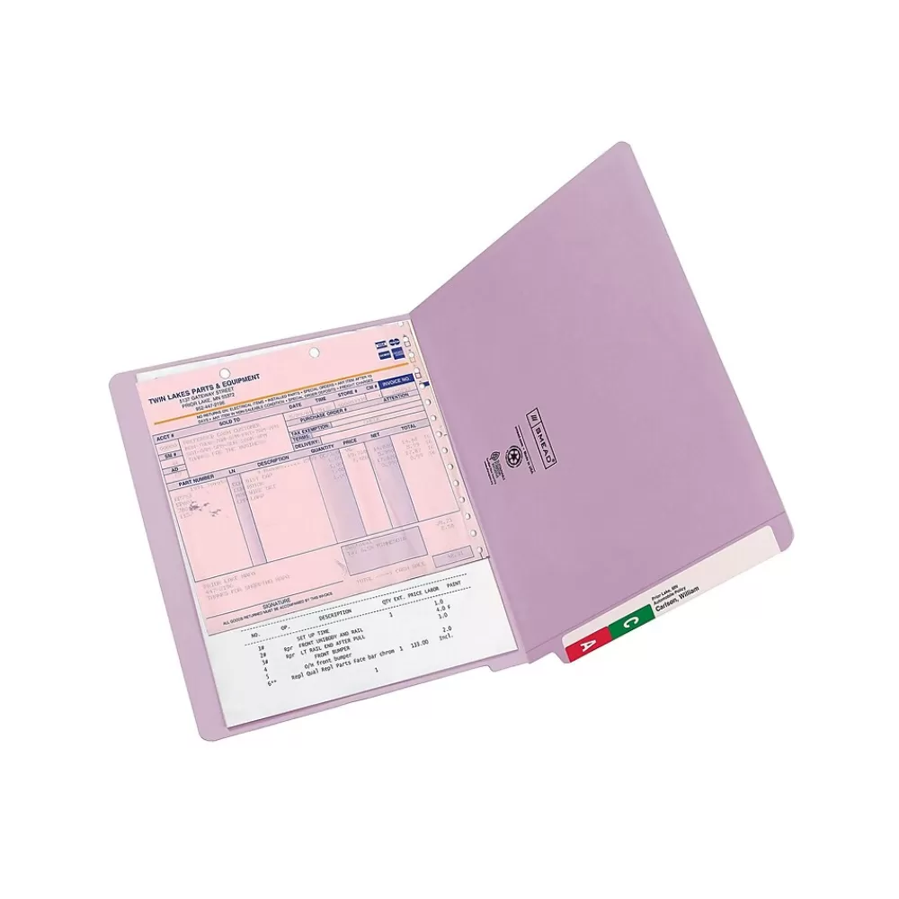 Smead File Folders<End-Tab File Folders, Shelf-Master Reinforced Straight-Cut Tab, Letter Size, , 100/Bx (25410)