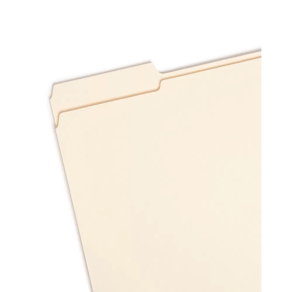 Smead File Folders<File Folder, Reinforced 1/3-Cut Tab, 1-1/2" Expansion, Letter Size, Manila, 50/Box (10405)