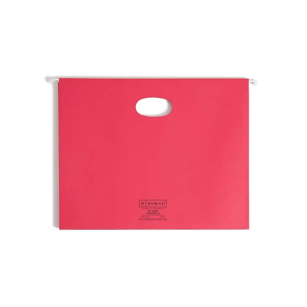 Smead Hanging File Folders<Hanging File Folders, 3 1/2" Expansion, Letter Size, Assorted Colors, 4/Pack (64290)