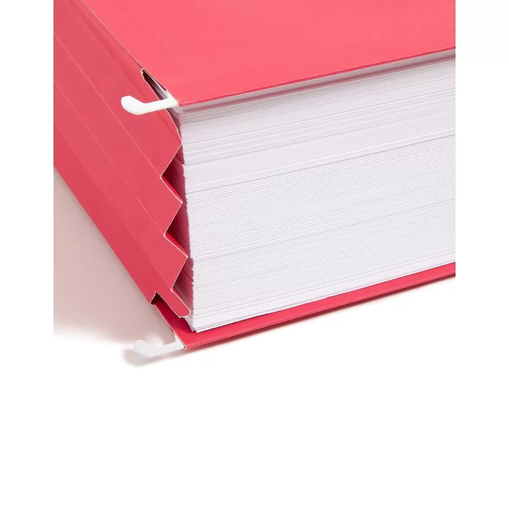 Smead Hanging File Folders<Hanging File Folders, 3 1/2" Expansion, Letter Size, Assorted Colors, 4/Pack (64290)