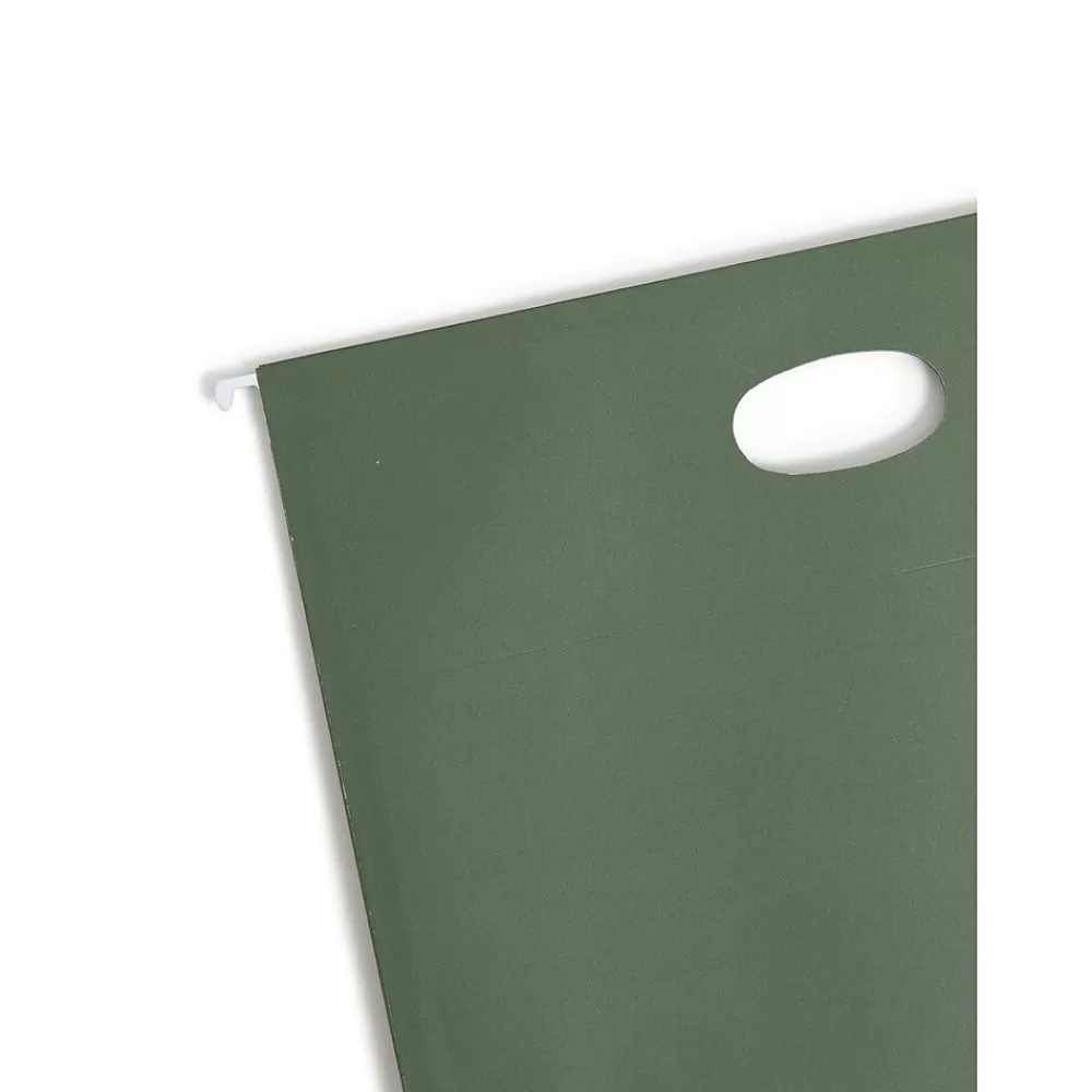 Smead Hanging File Folders<Hanging File Folders, 3 1/2" Expansion, Letter Size, Standard Green, 10/Box (64220)