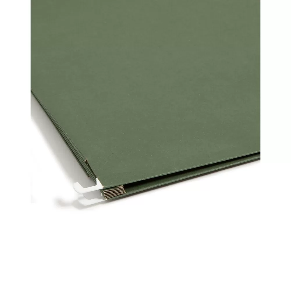 Smead Hanging File Folders<Hanging File Folders, 3 1/2" Expansion, Letter Size, Standard Green, 10/Box (64220)