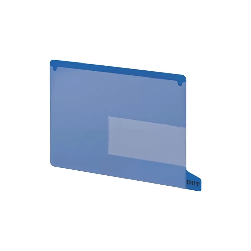 Smead File Folders<Heavy Duty End Tab File Folder, Straight Cut, Letter Size, Blue, 25/Box (61951)
