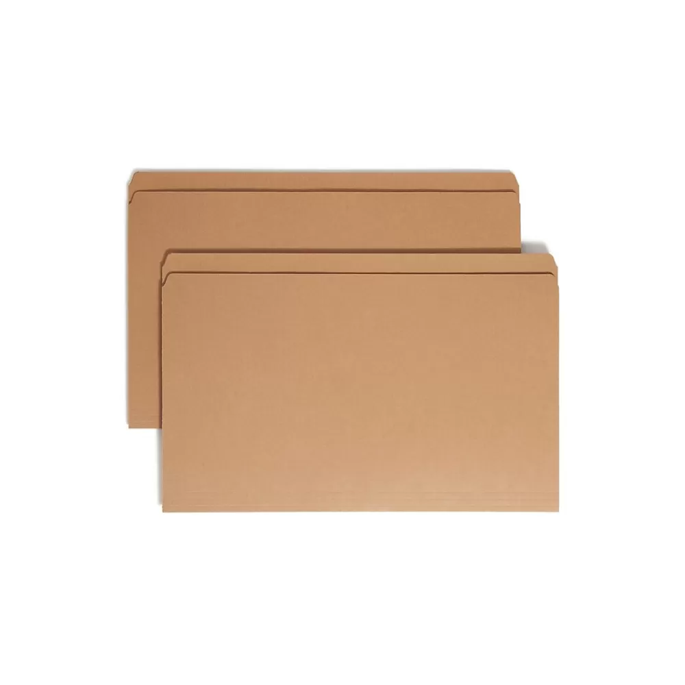 Smead File Folders<Heavy Duty Straight Cut Tab File Folder, Legal Size, Kraft, 100/Box (15710)