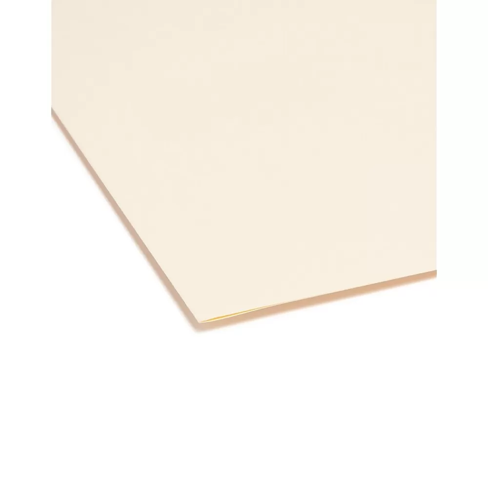 Smead File Folders<Reinforced 3-Tab File Folders, Letter Size, Manila, 100/Box (10434)