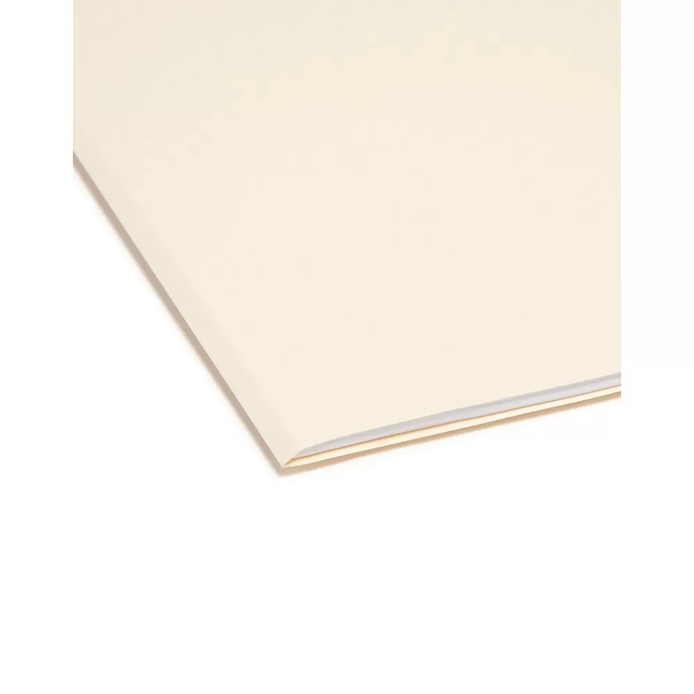Smead File Folders<Reinforced 3-Tab File Folders, Letter Size, Manila, 100/Box (10434)