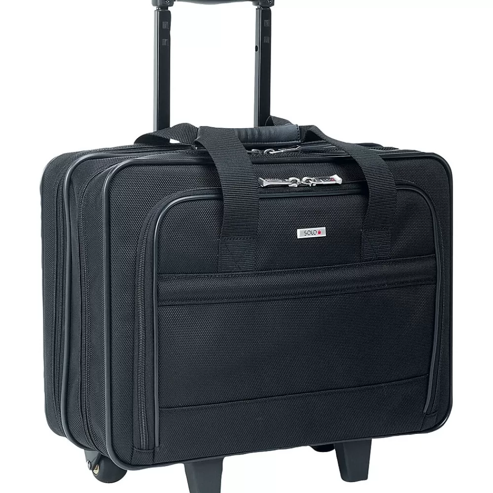 Solo New York Laptop Bags<Carnegie 15" Polyester Rolling Laptop Bag, Black (B100-4)