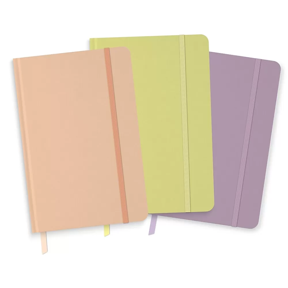 Southworth Journals<Peaceful Progress Journal, 5.5" x 8.25", Assorted Colors, 128 Pages, 3/Pack (91554)