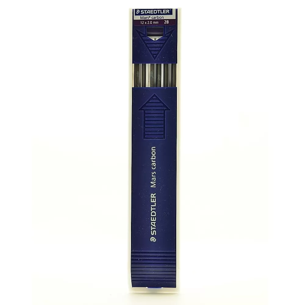 Staedtler Pencils<Mars Lumograph Lead Refill, 2mm, 12/Leads (72433)