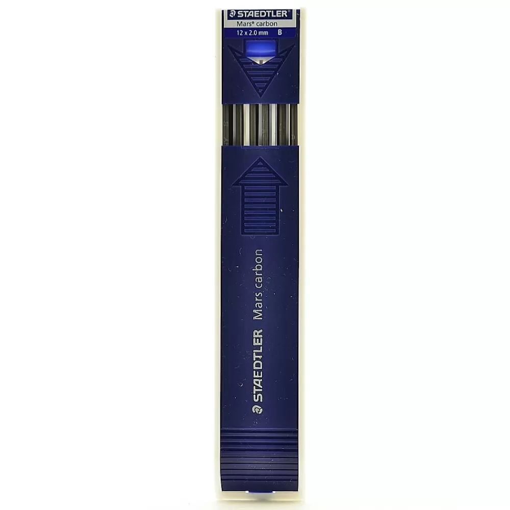 Staedtler Pencils<Mars Lumograph Lead Refill, 2mm, 12/Leads (82801)