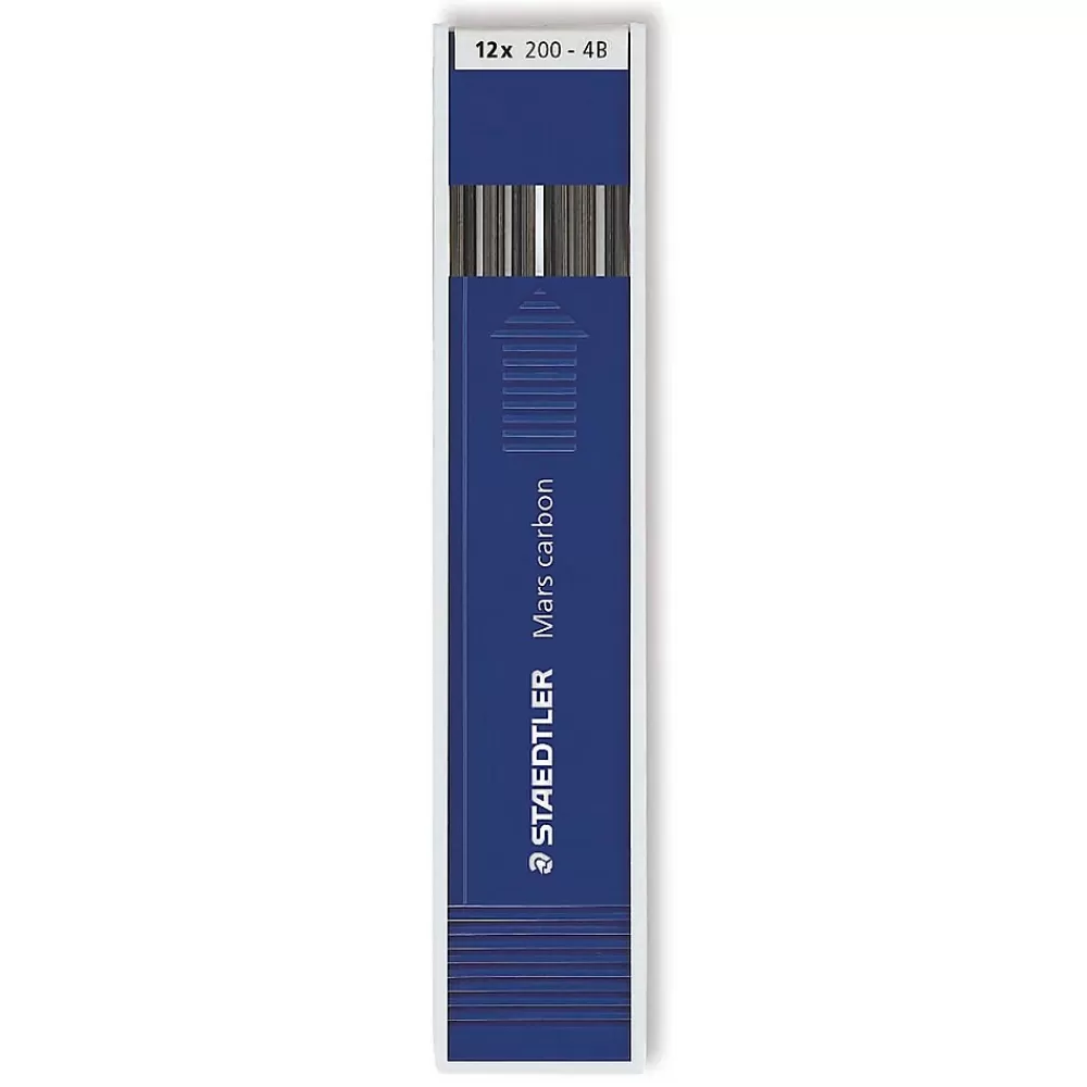 Staedtler Pencils<Mars Lumograph Lead Refill, 2mm, 12/Leads, 2/Pack (74527-PK2)