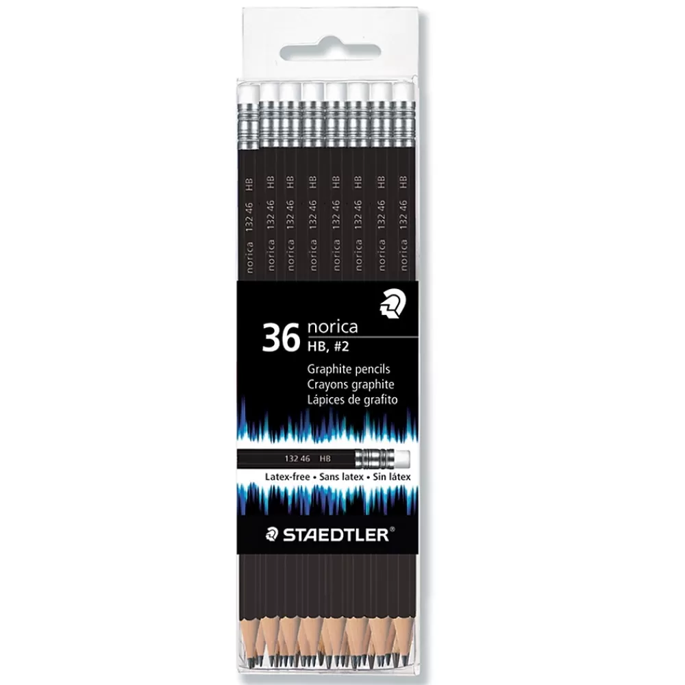 Staedtler Pencils<Norica Pre-Sharpened Wooden Pencil, 2mm, #2 Medium Lead, 3 Dozen (132 49CB36X)