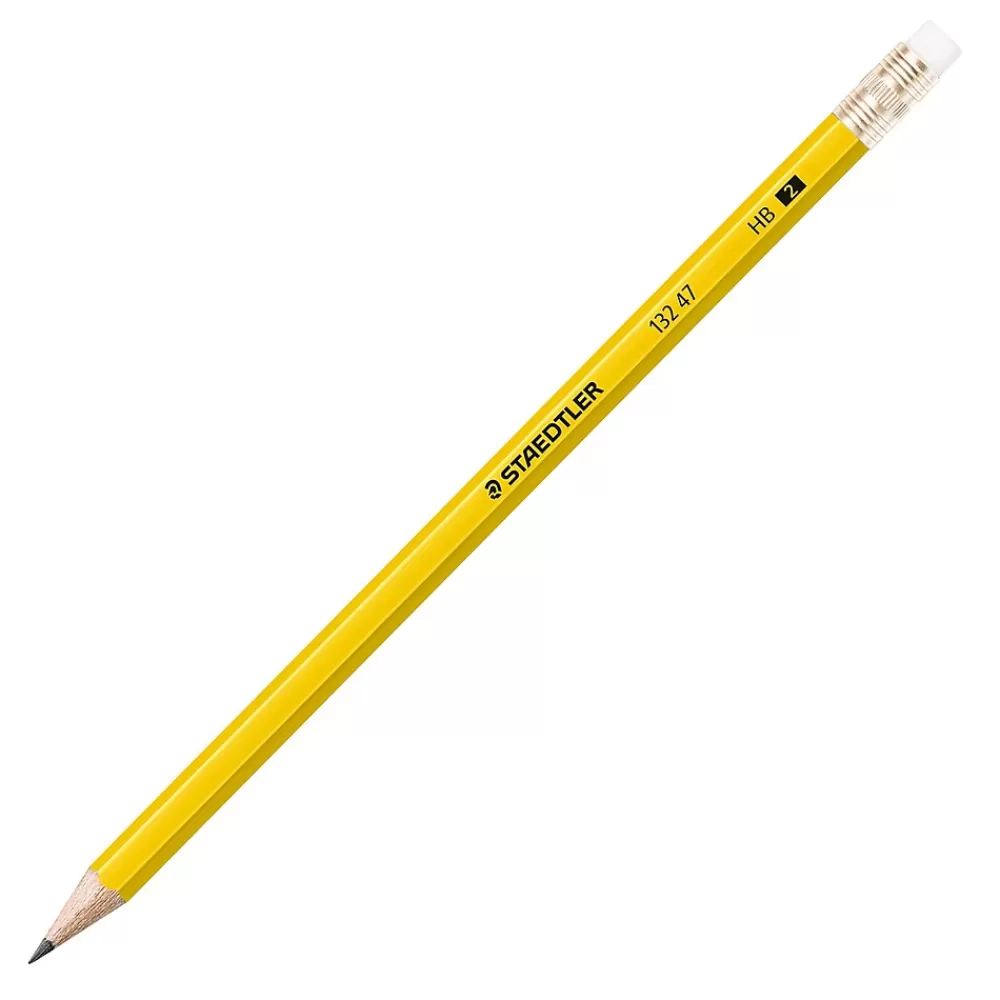 Staedtler Pencils<Pre-Sharpened Wooden Pencil, 0.7mm, #2 Medium Lead, 144/Box (13247C144A02NA)