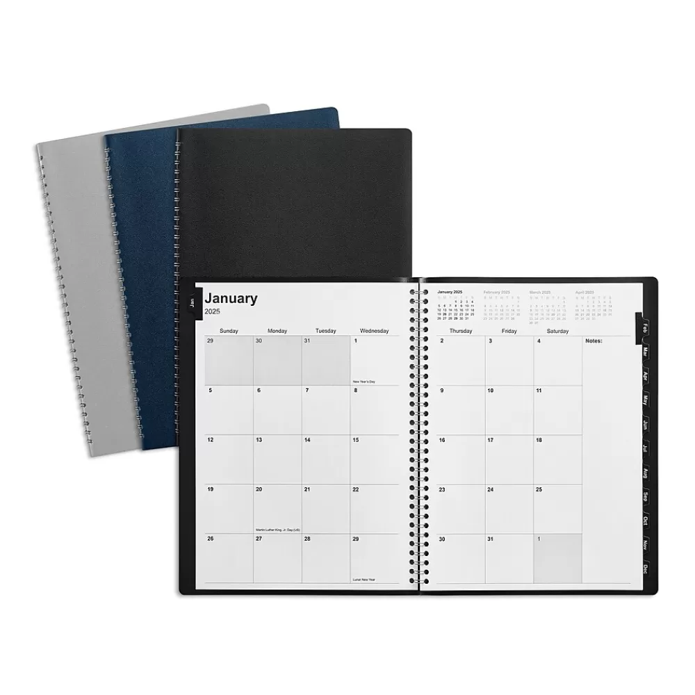 Staples 2025 Planners<2025 8" x 11" Monthly Planner, Assorted Colors (ST12943-25)