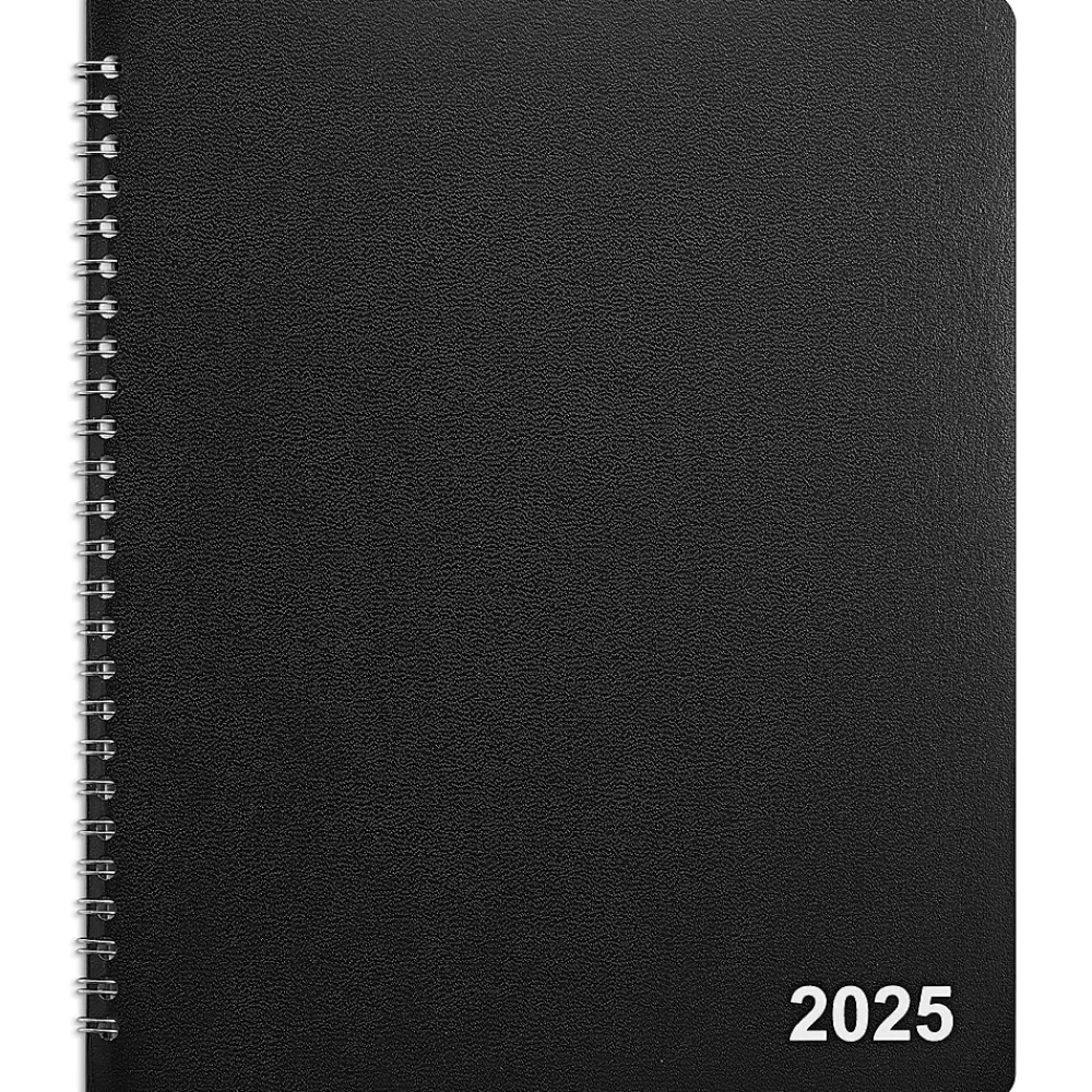 Staples 2025 Planners<2025 7" x 9" Monthly Planner, Black (ST52183-25)