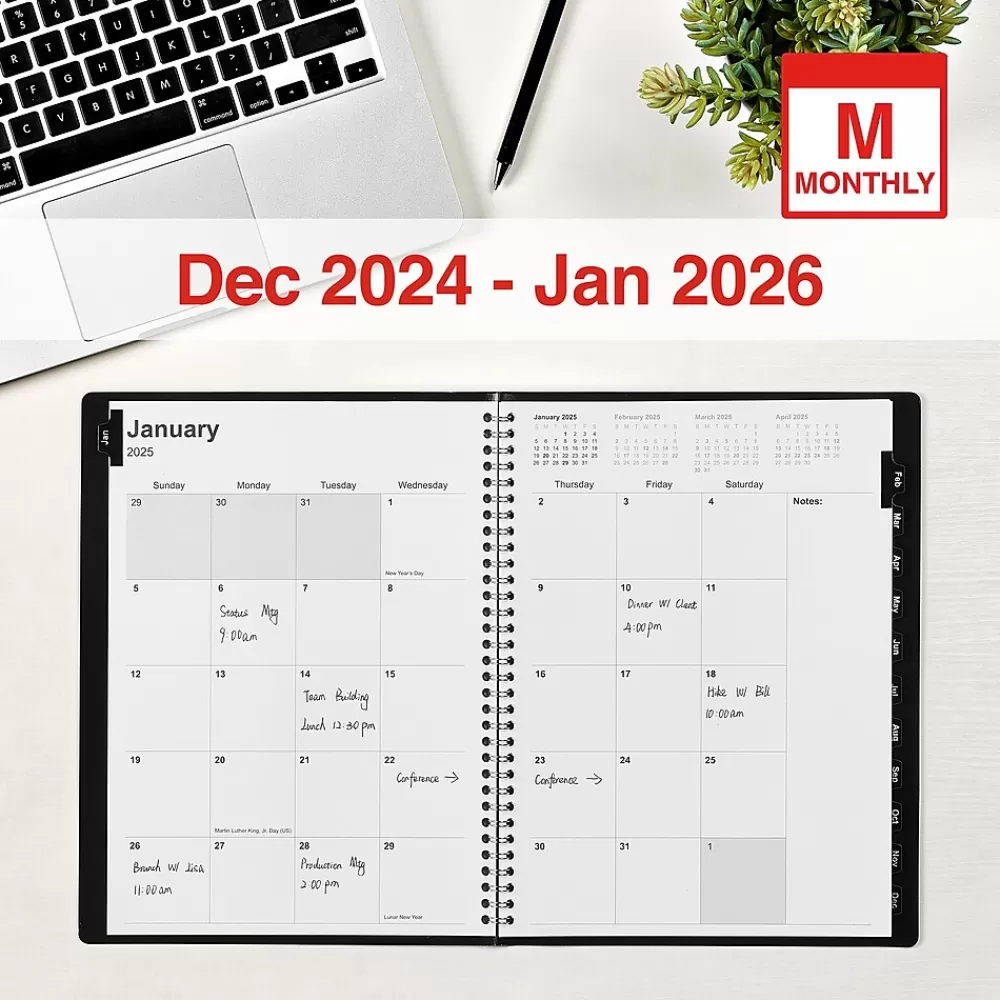 Staples 2025 Planners<2025 8" x 11" Monthly Planner, (TR52184-25)