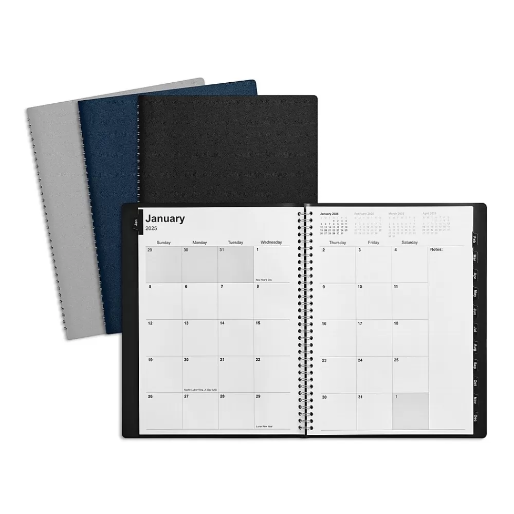 Staples 2025 Planners<2025 8" x 11" Weekly & Monthly Appointment Book, Assorted Colors (ST12945-25)