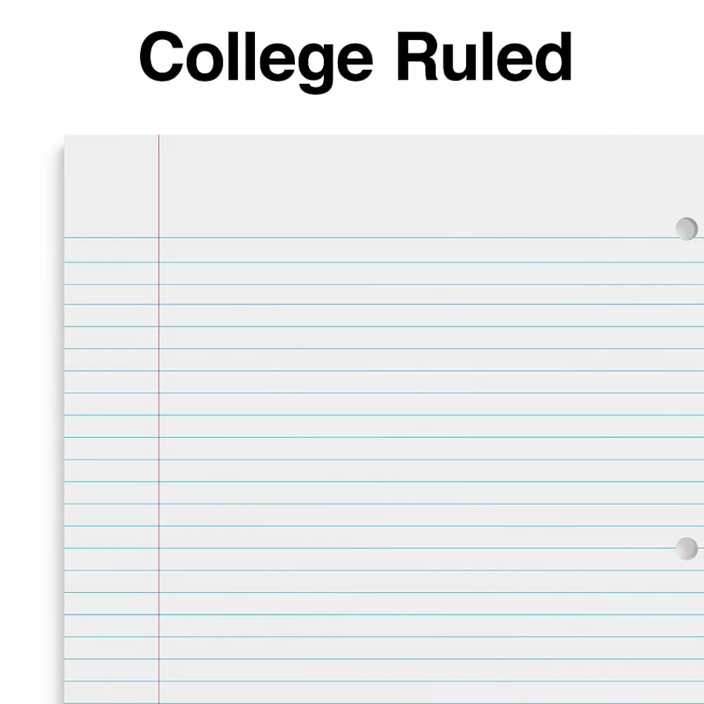 Staples Subject Notebooks<® Accel Poly 2-Subject Subject Notebooks, 8.5" x 11", College Ruled, 75 Sheets, Assorted (36739)
