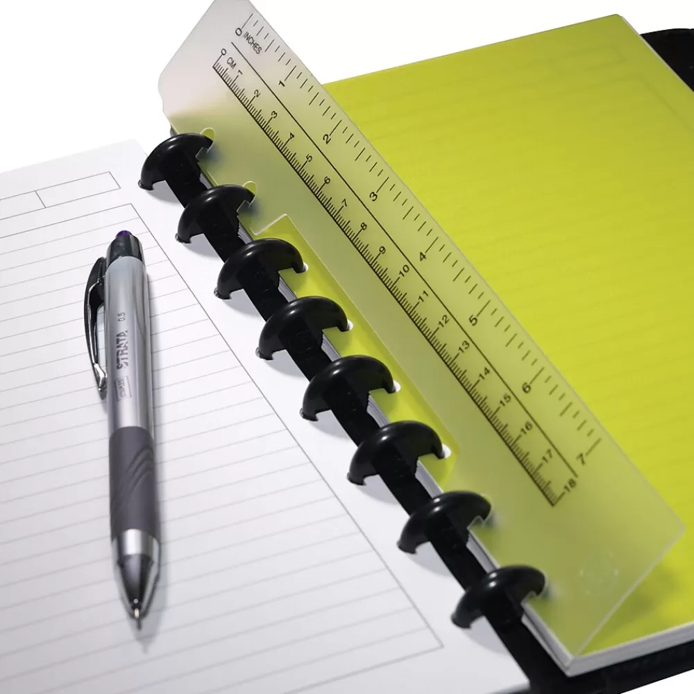 Staples Notebooks<® Arc System 7" Standard Ruler, Junior Size, 7" (21801)