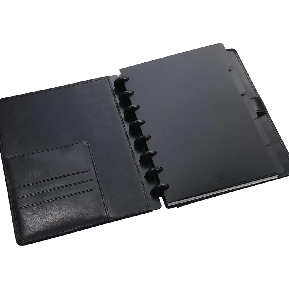 Staples Notebooks<® Arc System Tab Dividers, Black, 5-5/6" x 8-1/2"