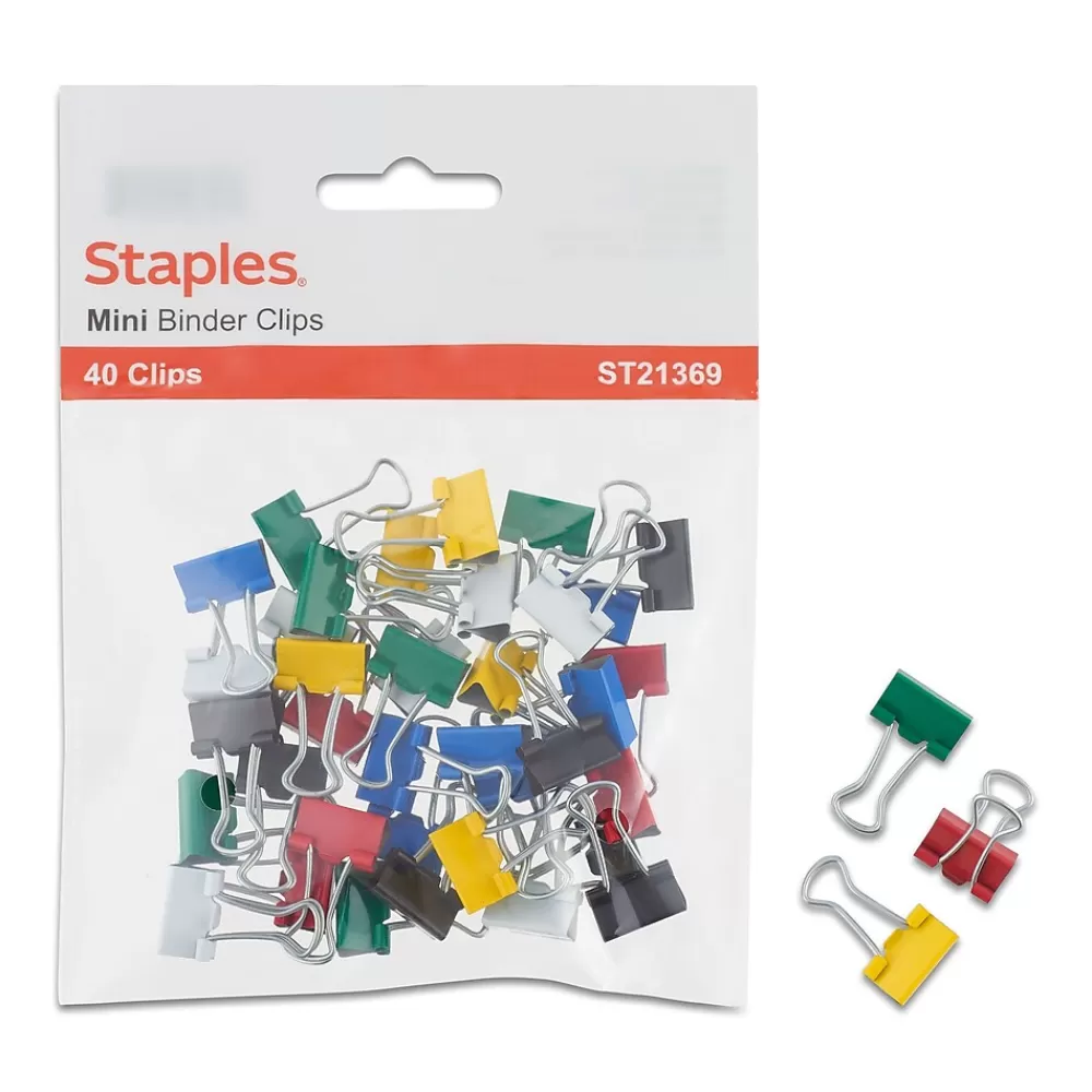 Staples Clips & Fasteners<Binder Clip Mini 40 PK - Core