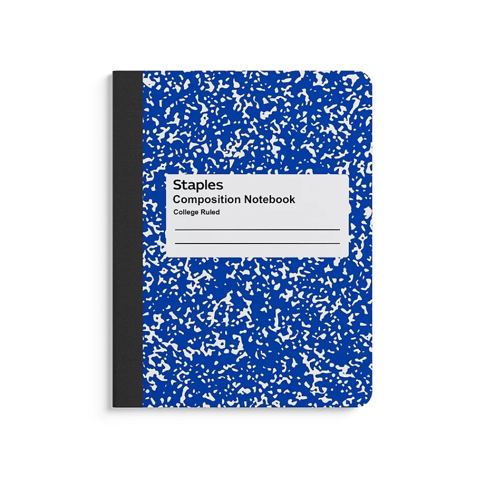 Staples Composition Notebooks<® Composition Notebook, 7.5" x 9.75", College Ruled, 100 Sheets, (ST55067)