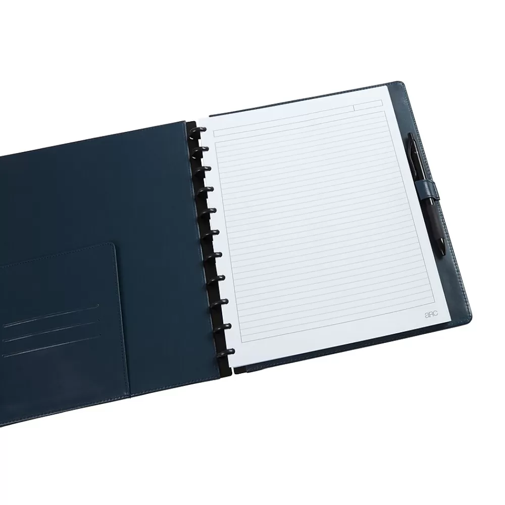 Staples Notebooks<® Customizable Arc Notebook Systems, 8.5" x 11", Narrow Ruled, 60 Sheets, Colonial Blue (51529)