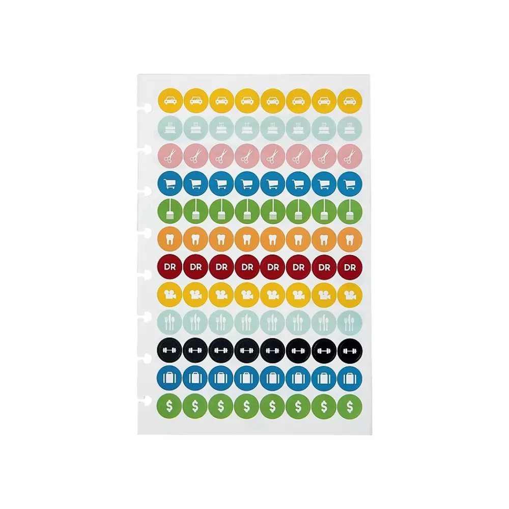 Staples Notebooks<Customizable Notebook Accessories, 5.5" x 8.5", Assorted Colors, 4/Pack (29478)