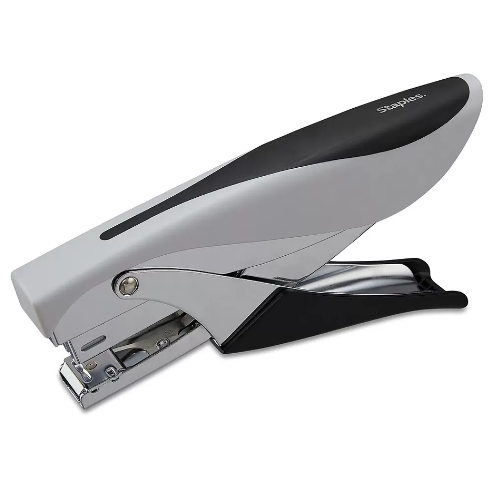 Staples Staplers<Deluxe Plier Stapler, 20 Sheet Capacity, Black/Gray (24546/17584)