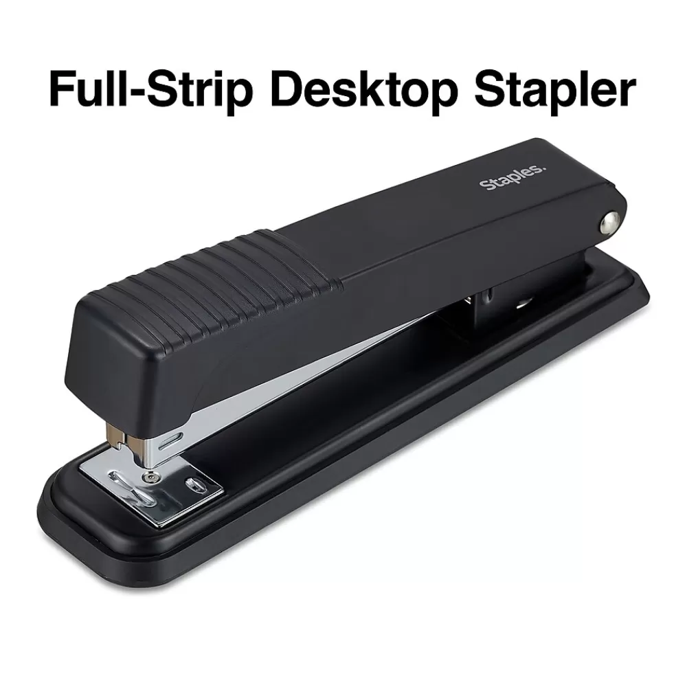 Staples Staplers<Desktop Stapler, Full-Strip Capacity, Black (24547-CC)