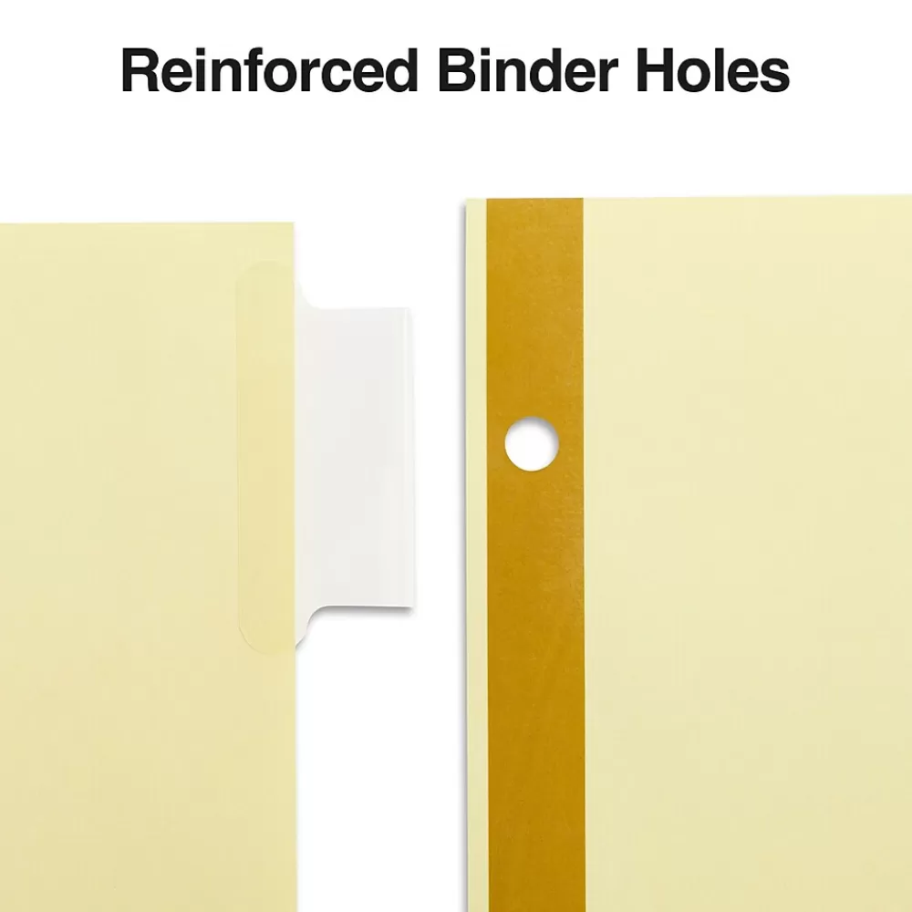 Staples Dividers<Large Tab Insertable Paper Divider, 8 Tabs, Buff with Clear Tabs, 1 Set (18934/11112)