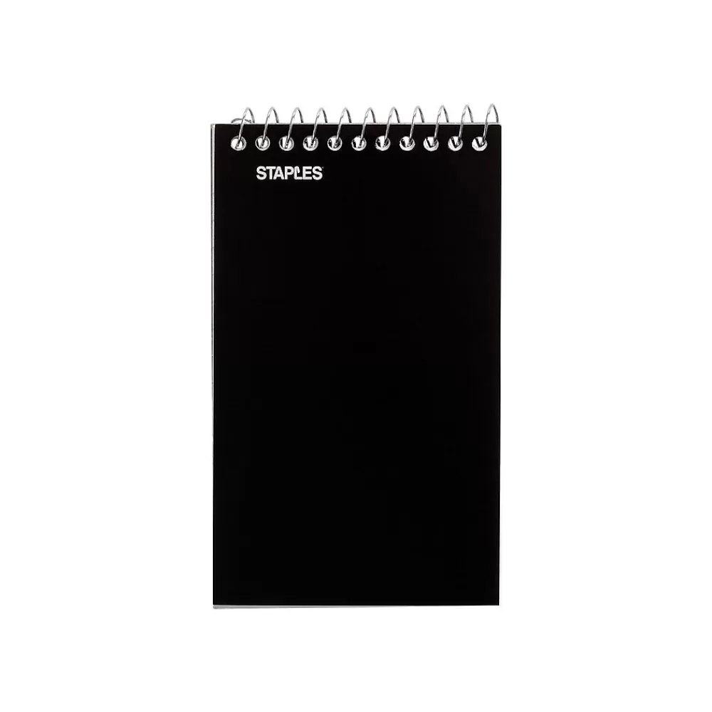 Staples Notebooks<Memo Pads, 3" x 5", College Ruled, Assorted Colors, 75 Sheets/Pad, 240 Pads/Pack (TR11491CT)
