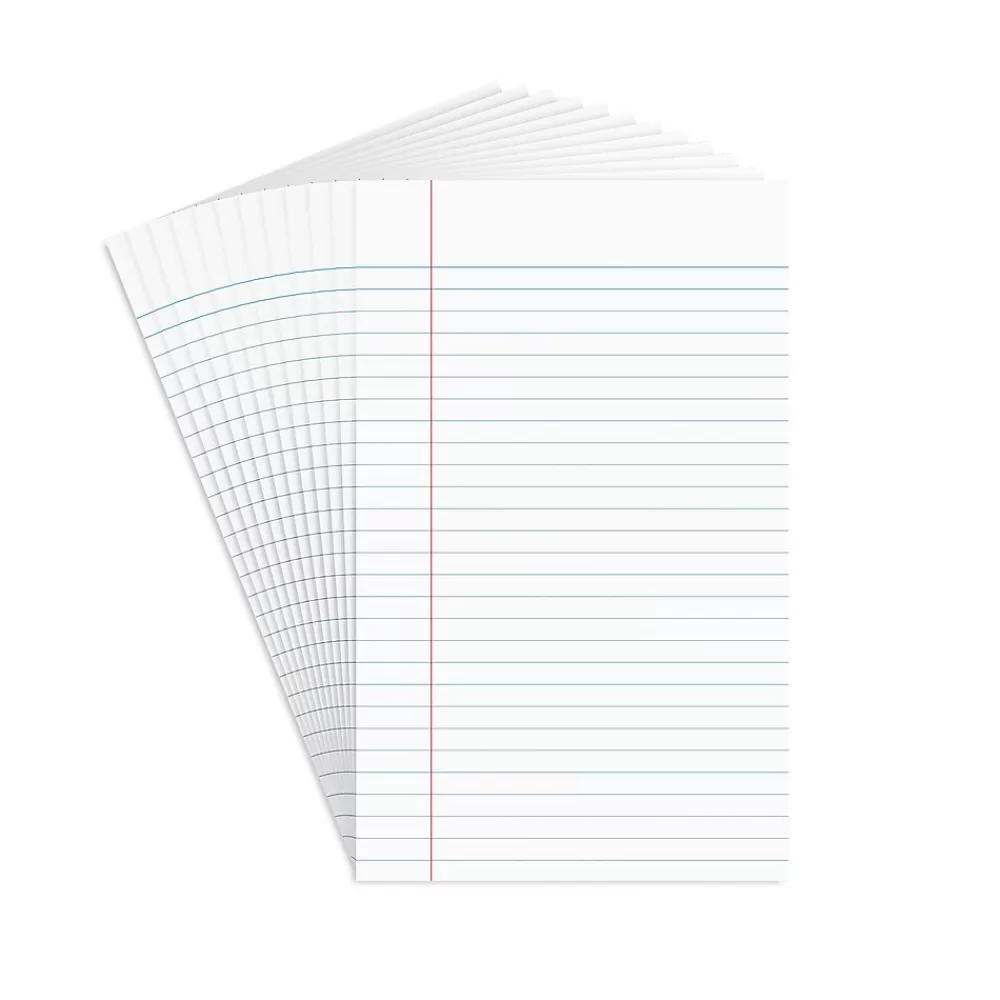 Staples Notepads<Notepads, 5" x 8", Narrow Ruled, , 50 Sheets/Pad, Dozen Pads/Pack (ST57330)