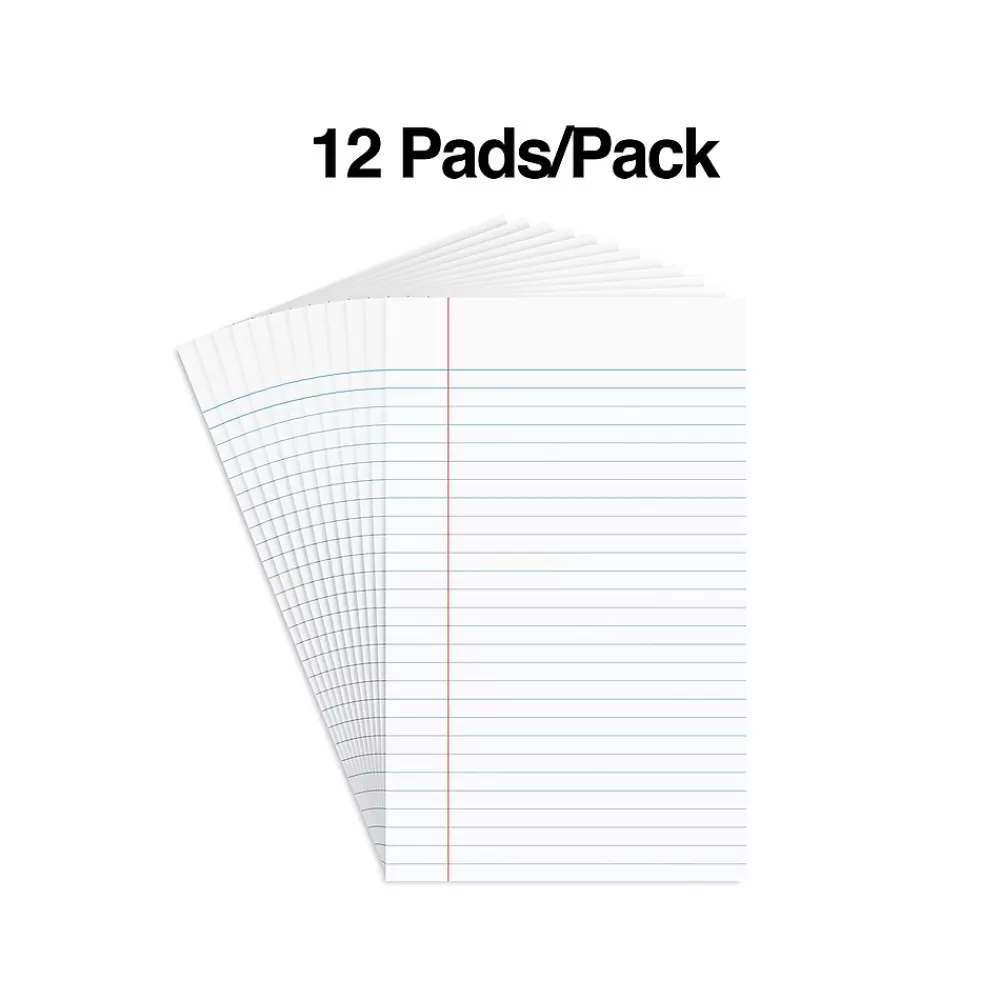 Staples Notepads<Notepads, 5" x 8", Narrow Ruled, , 50 Sheets/Pad, Dozen Pads/Pack (ST57330)
