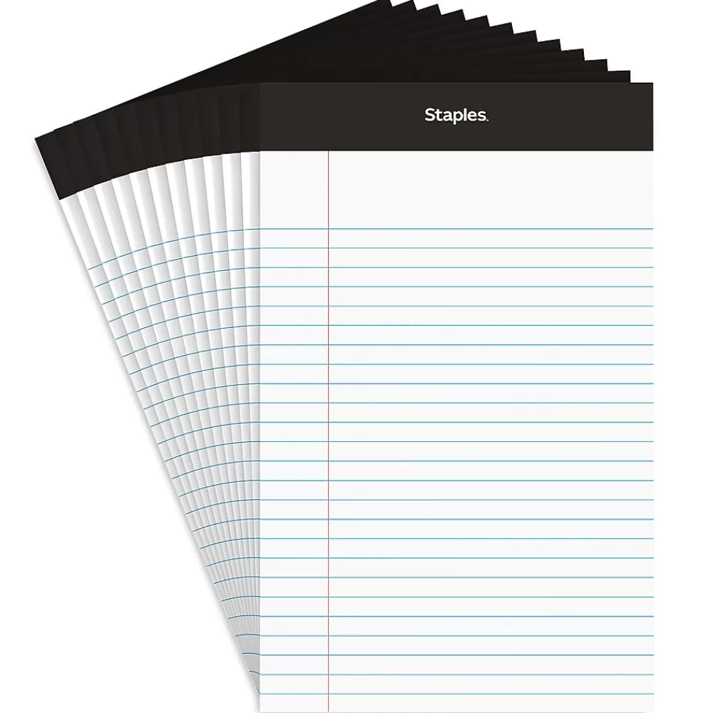 Staples Notepads<Notepads, 5" x 8", Narrow Ruled, , 50 Sheets/Pad, Dozen (ST57338)