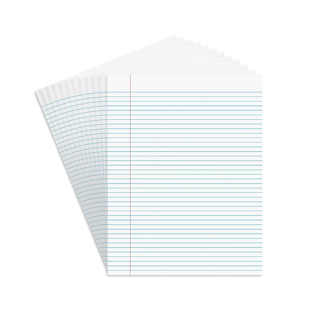 Staples Notepads<Notepads, 8.5" x 11" (US letter), Narrow Ruled, , 50 Sheets/Pad, Dozen Pads/Pack (ST57420)