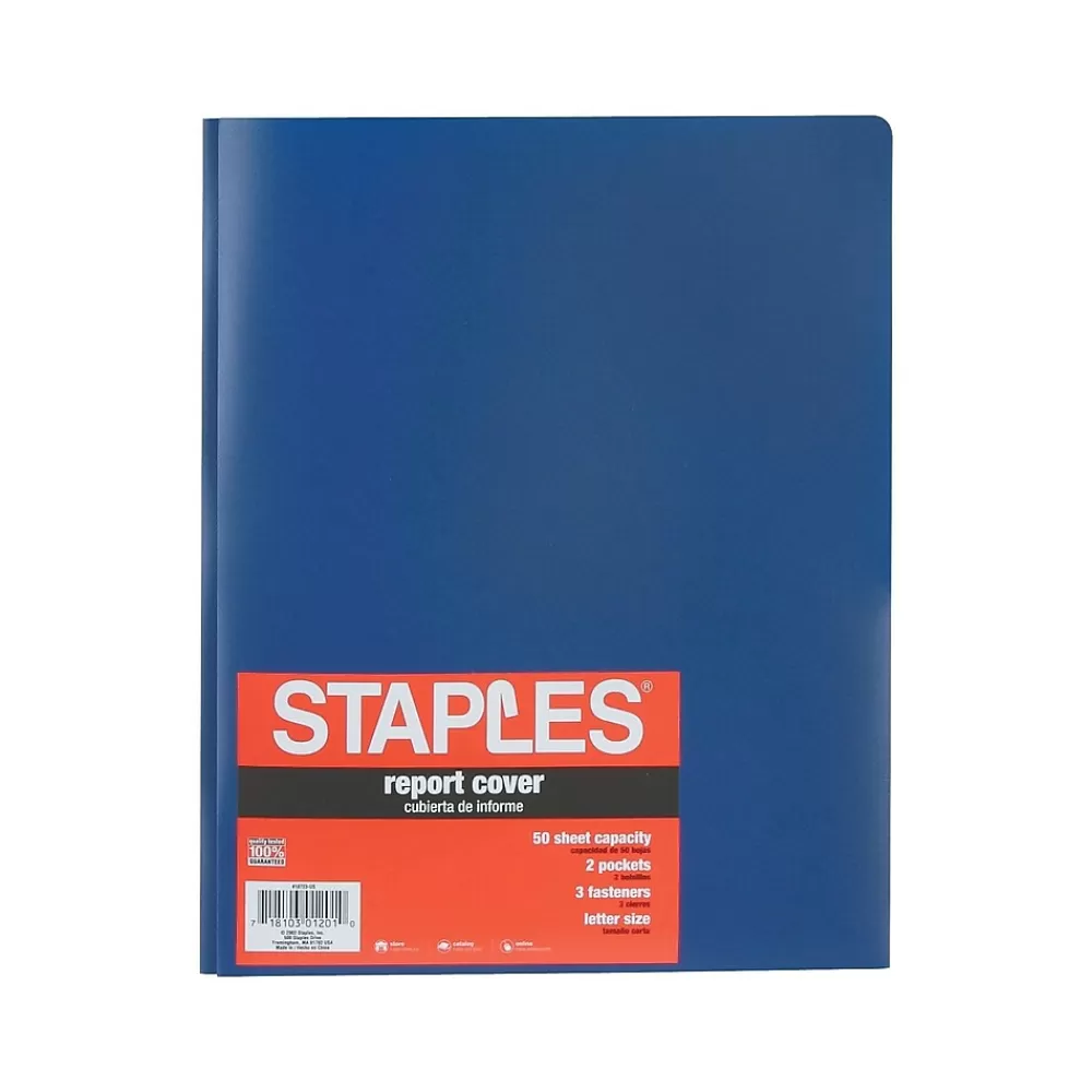 Staples Pocket Folders<2-Pocket Fasteners Folder, (21646-CC)