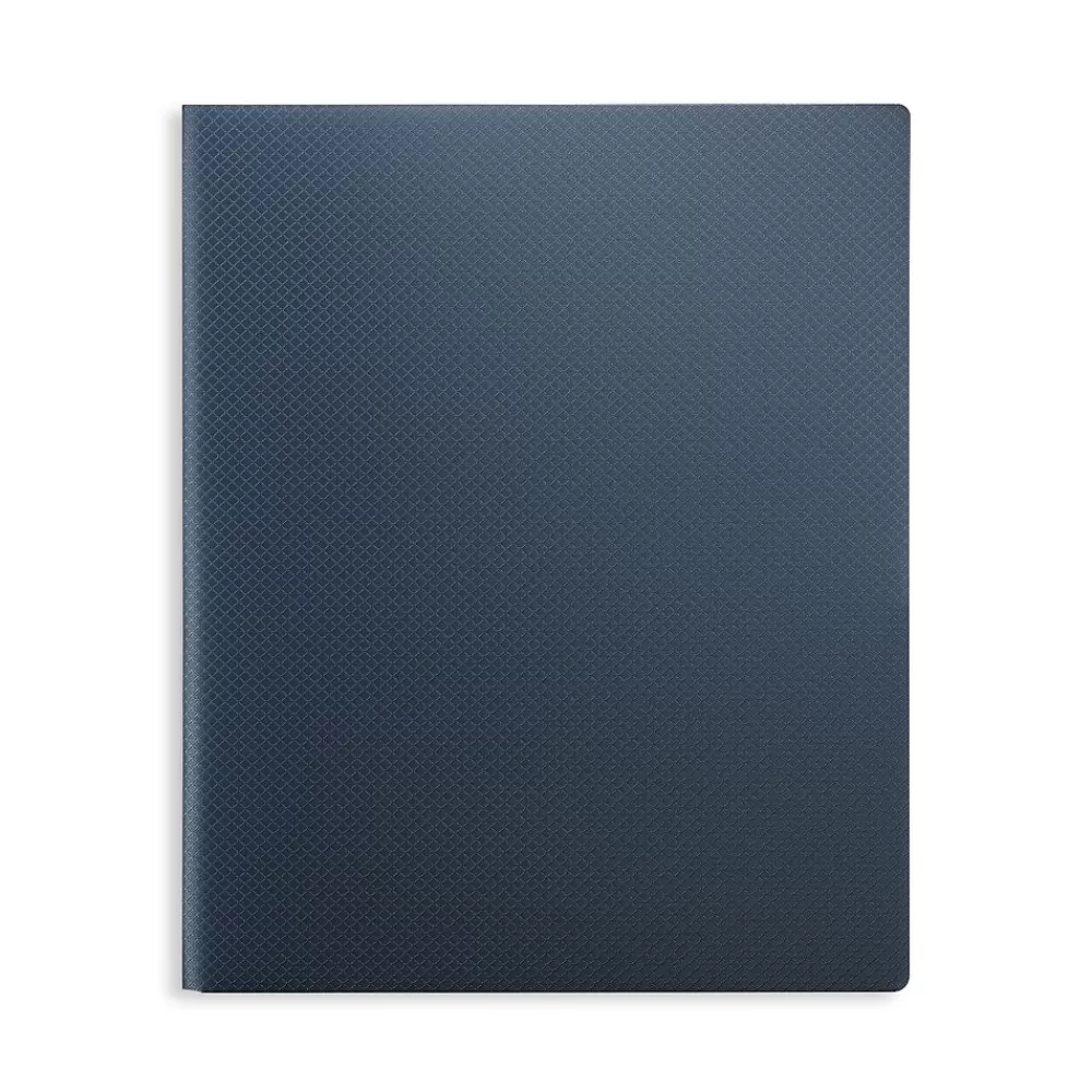 Staples Pocket Folders<2-Pocket Plastic Presentation Folder, Blue (21624-CC/20644)