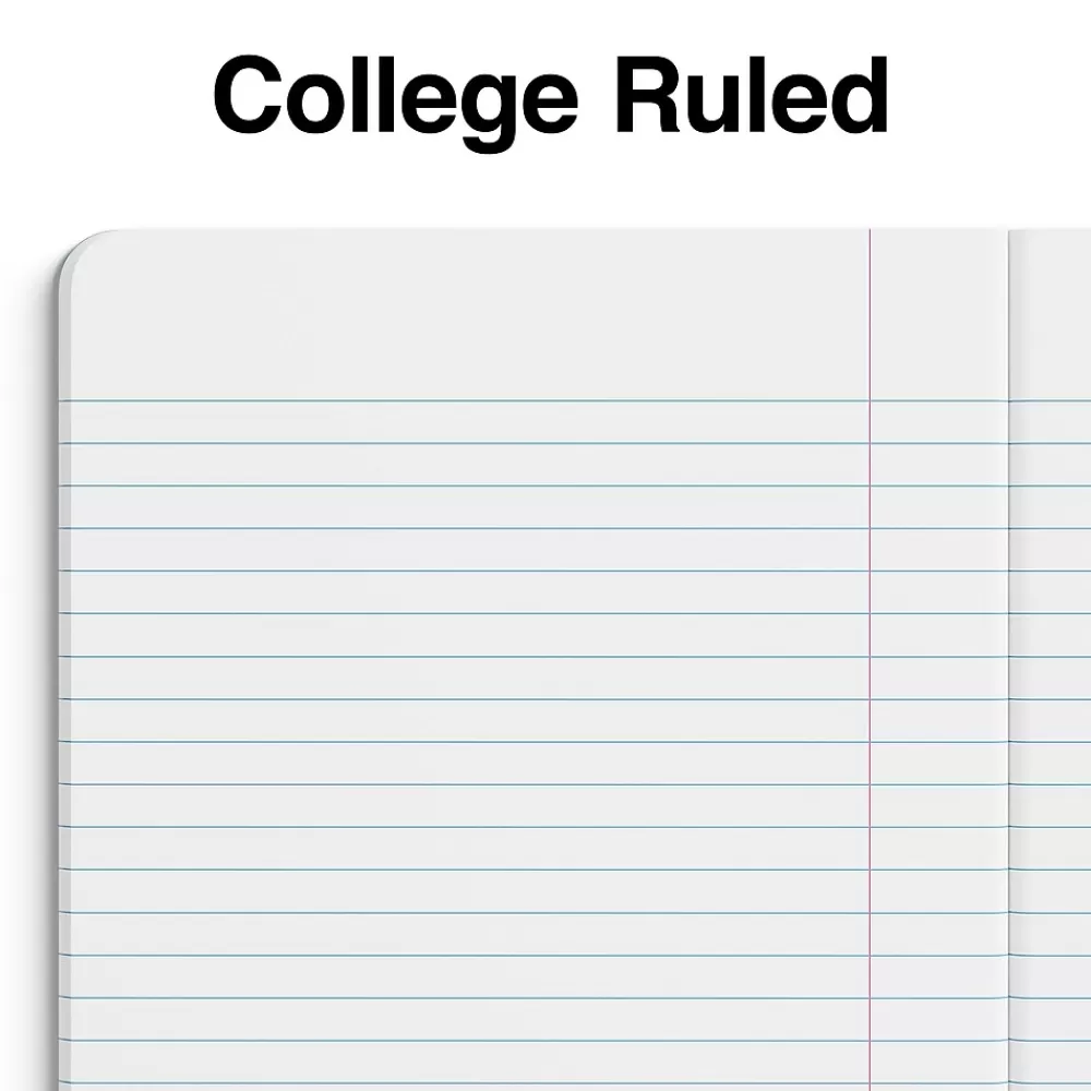 Staples Composition Notebooks<® Poly Composition Notebook, 7.5" x 9.75", College Ruled, 80 Sheets, (ST55078)