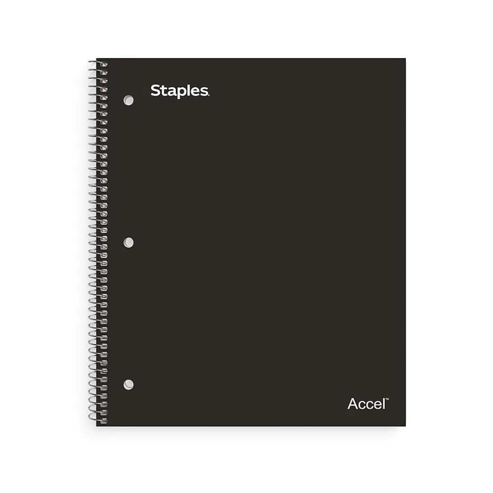 Staples Subject Notebooks<Premium Poly 5-Subject Notebook, 8.5" x 11", College Ruled, 200 Sheets, (ST58317)
