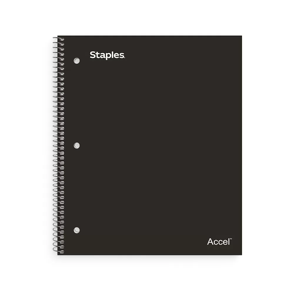Staples Subject Notebooks<Premium Poly 3-Subject Notebook, 8.5" x 11", College Ruled, 150 Sheets, (ST58313)