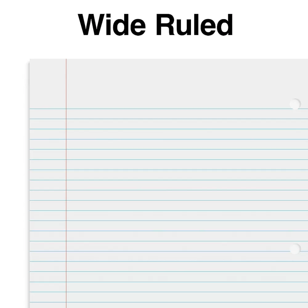 Staples Subject Notebooks<Premium Poly 1-Subject Notebook, 8" x 10.5", Wide Ruled, 100 Sheets, (TR25543)