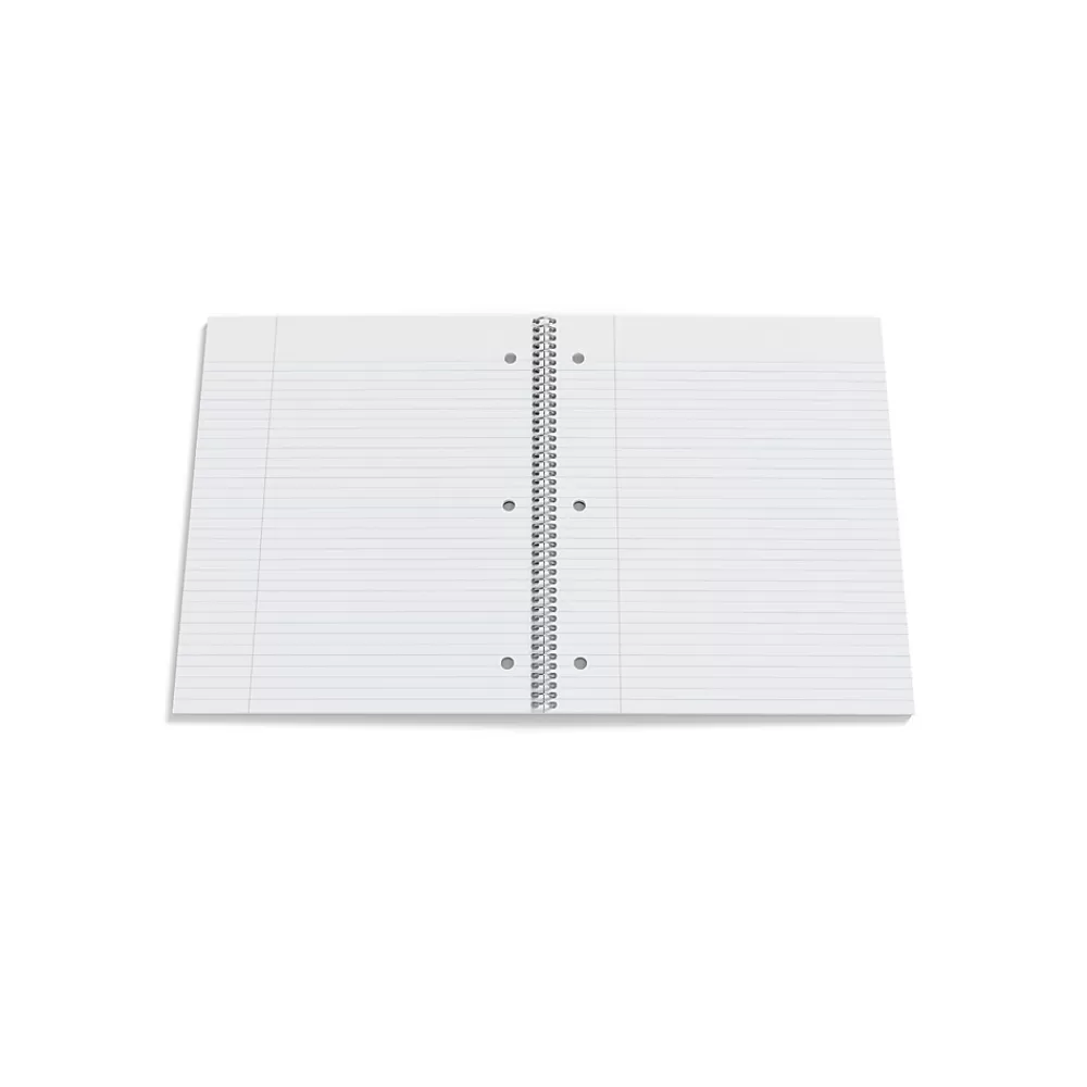 Staples Subject Notebooks<Premium 1-Subject Notebook, 8.5" x 11", College Ruled, 100 Sheets, Black, 12 Notebooks/Carton (ST20950CT)