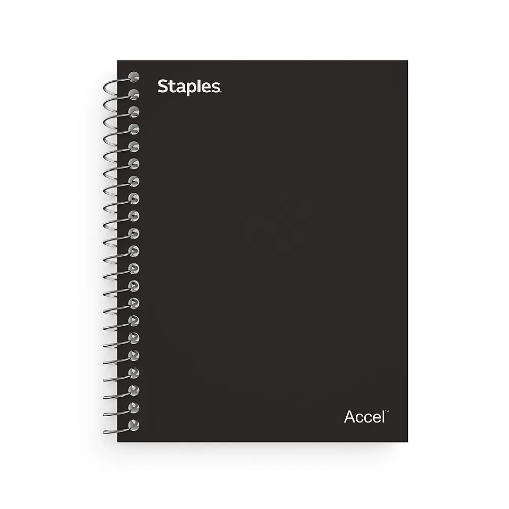 Staples Subject Notebooks<Premium 1-Subject Notebook, 3.5" x 5.5", College Ruled, 200 Sheets, (TR58288)