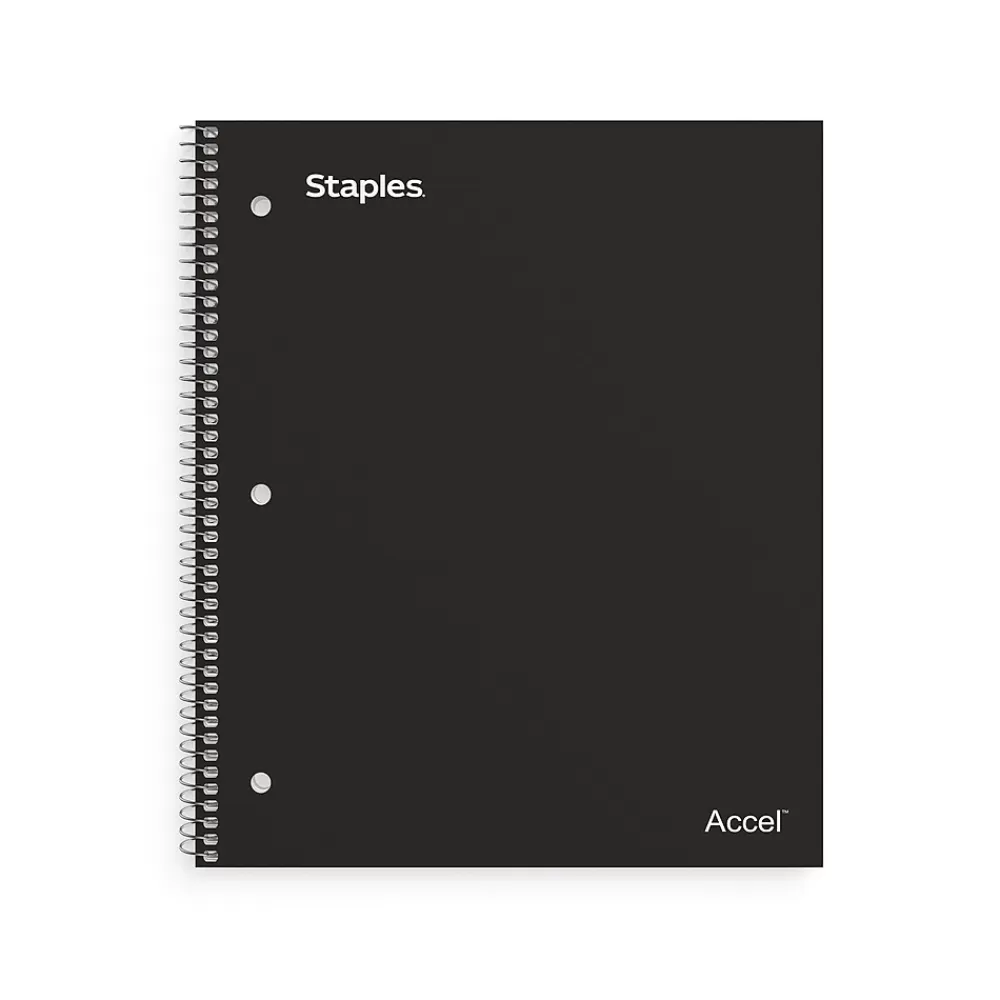 Staples Subject Notebooks<Premium 2-Subject Notebook, 8.5" x 11", College Ruled, 120 Sheets, (TR58310)