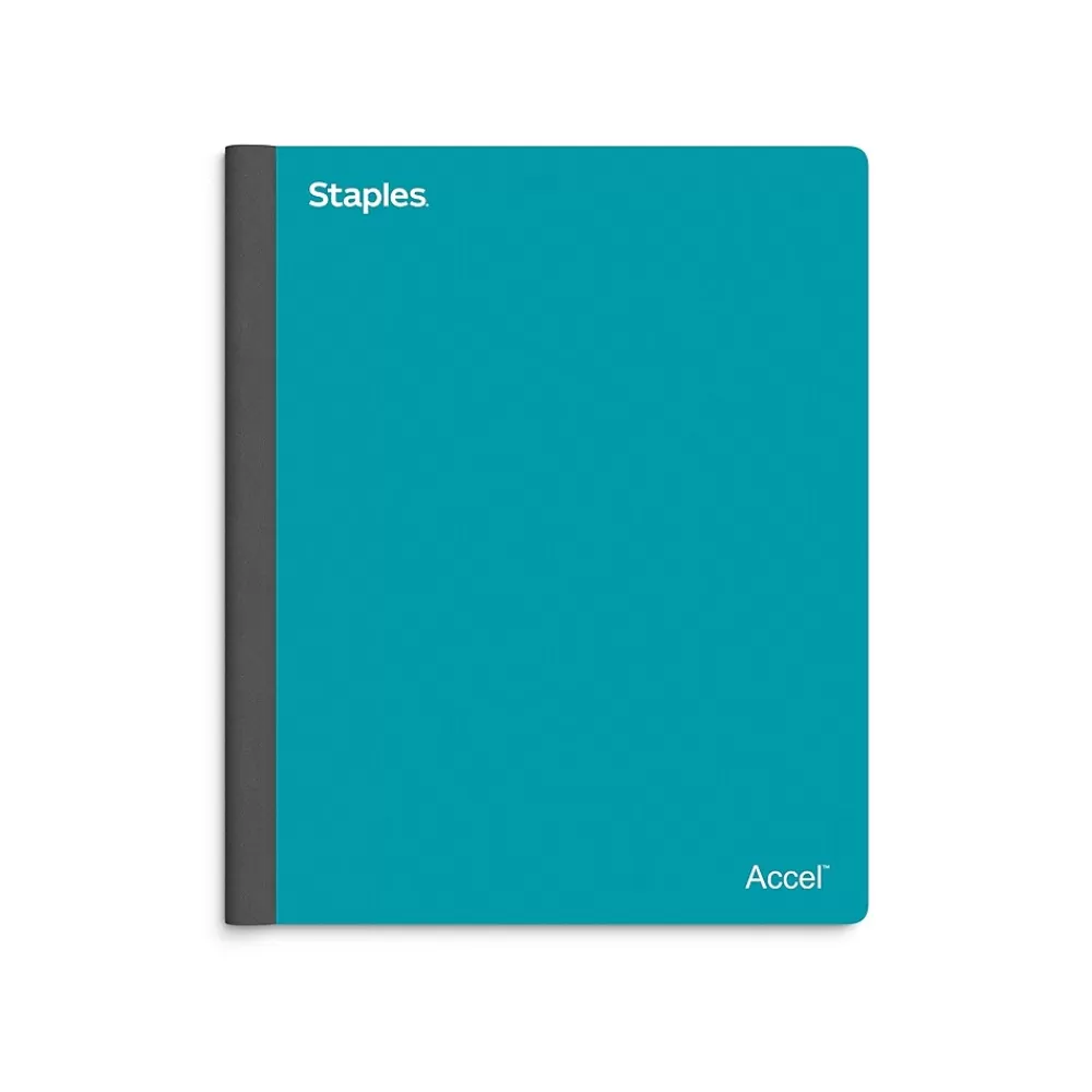 Staples Subject Notebooks<Premium 3-Subject Notebook, 8.5" x 11", College Ruled, 150 Sheets, Blue (ST58333C)