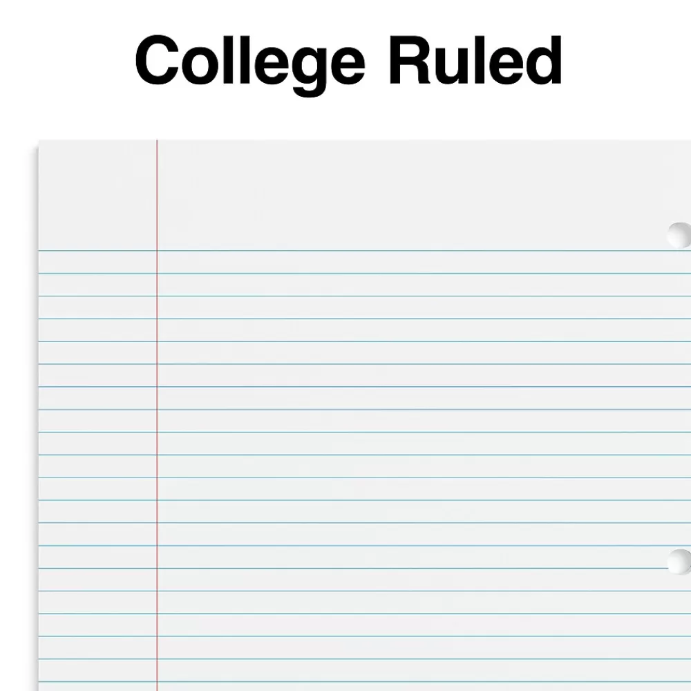 Staples Subject Notebooks<® Premium 3-Subject Subject Notebooks, 8.5" x 11", College Ruled, 150 Sheets, Black (TR58359M-CC)
