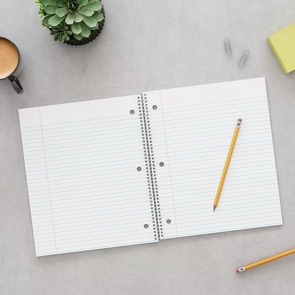 Staples Subject Notebooks<® Premium 3-Subject Subject Notebooks, 8.5" x 11", College Ruled, 150 Sheets, Black (TR58359M-CC)